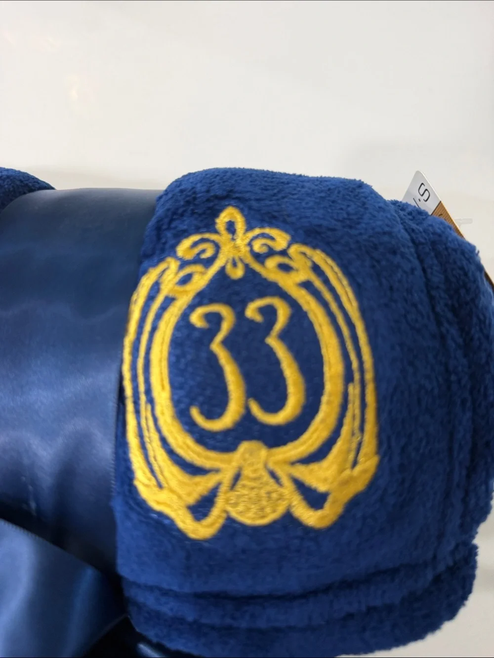 NWT Disney Club 33 Candlelight 2014 Plush Blue Throw Blanket Rare